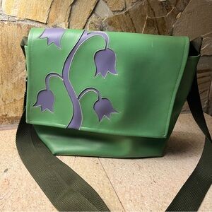 Astrosatchel Green Crossbody Messenger Bag